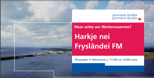Bericht Kijk en luister terug: Fryslândei FM, een heel uur radio over aquathermie bekijken